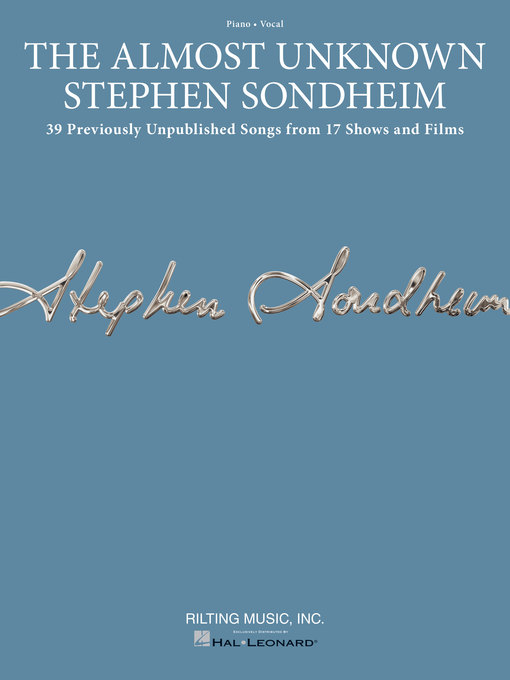 Title details for The Almost Unknown Stephen Sondheim by Stephen Sondheim - Available